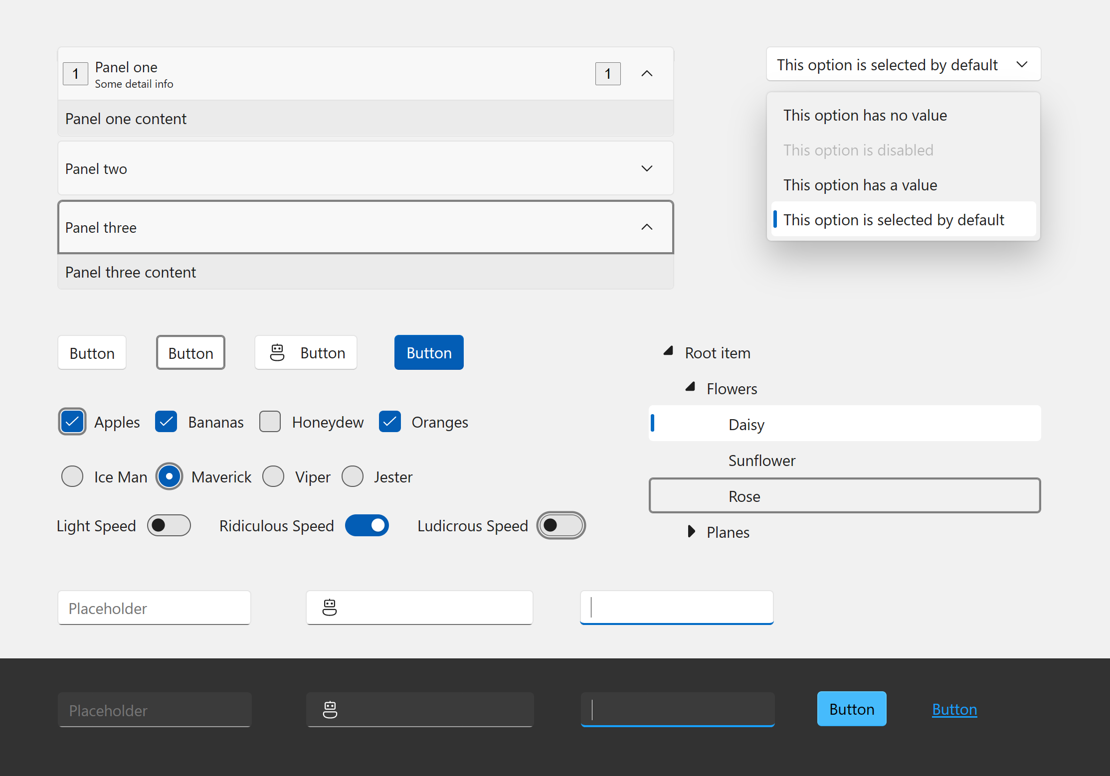 Screenshot of a sticker sheet of components